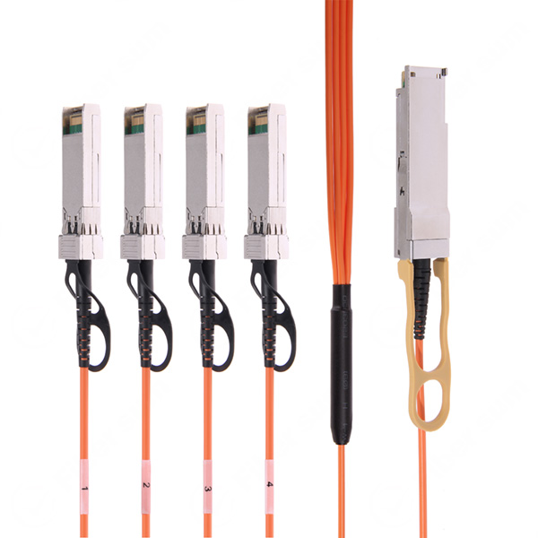 Generic QSFP-4SFP-AOC50CM Compatible 40G AOC QSFP+ to 4xSFP+ Active 50CM (1.6ft) 850nm Active Optical Cables